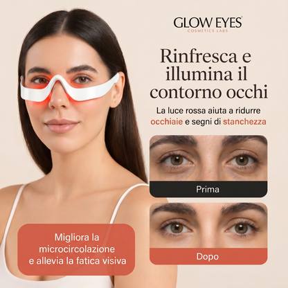 Glow Eyes™ Massaggiatore Occhi con Luce Rossa